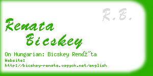 renata bicskey business card